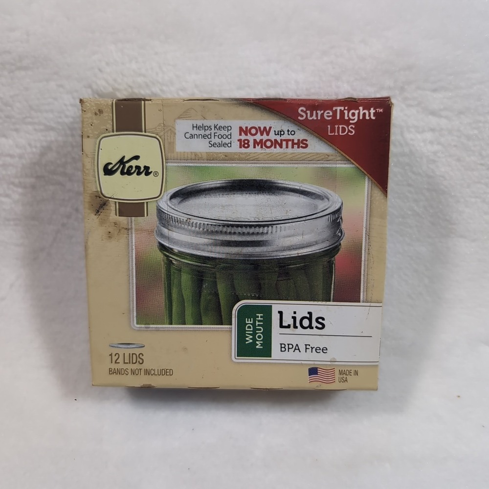 Kerr‎ Wide Mouth SureTight Lids, 12 (Only 11) Lids, 21393.99- NEW Preserving Can